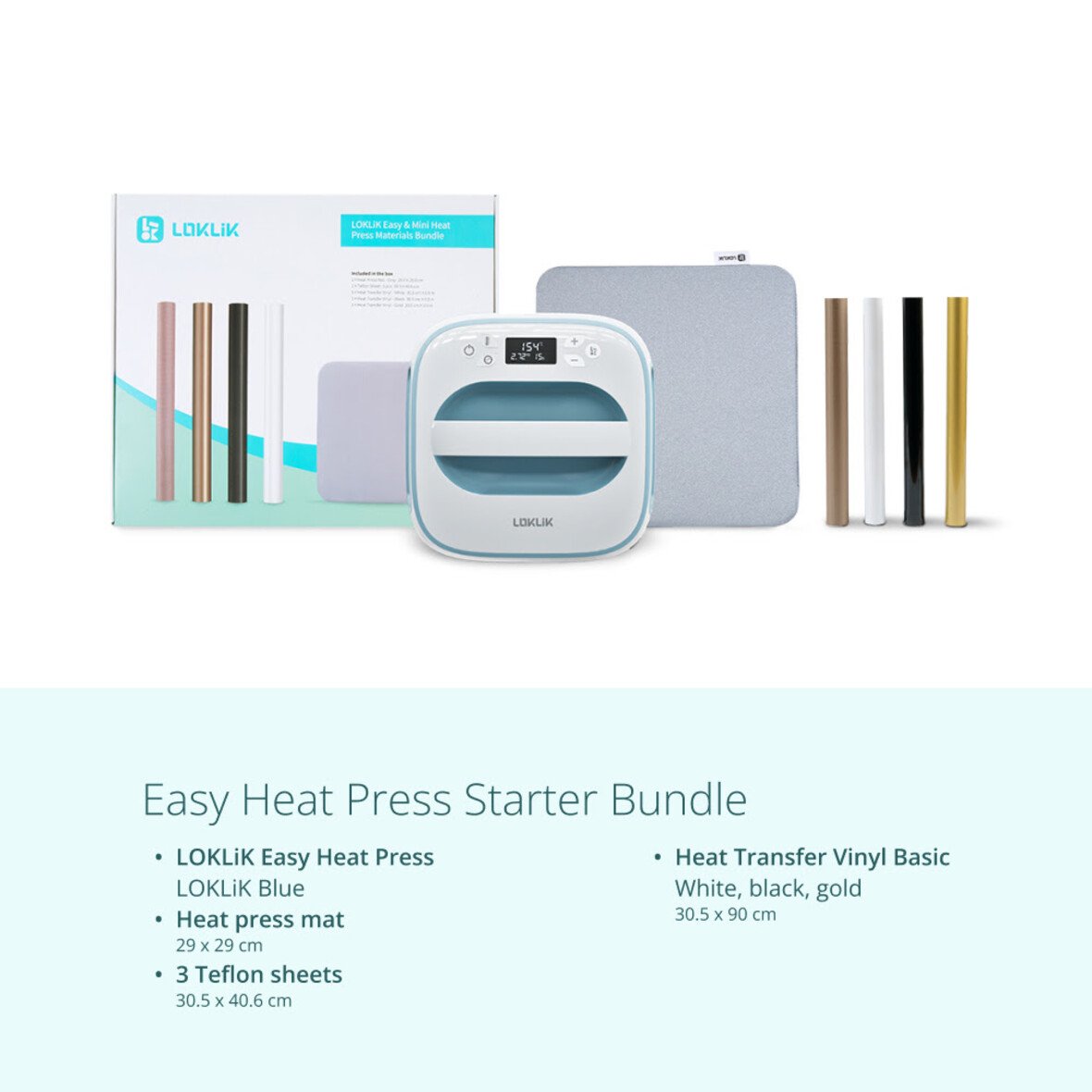 LOKLiK Easy Heat Press - Denim Blue