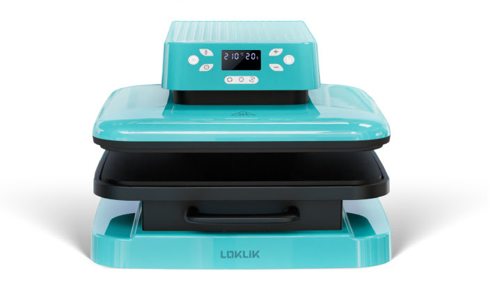LOKLiK Auto Heat Press in LOKLiK Blue