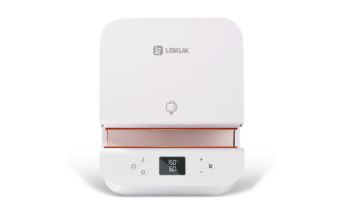 LOKLiK Auto Tumbler Heat Press in LOKLiK White