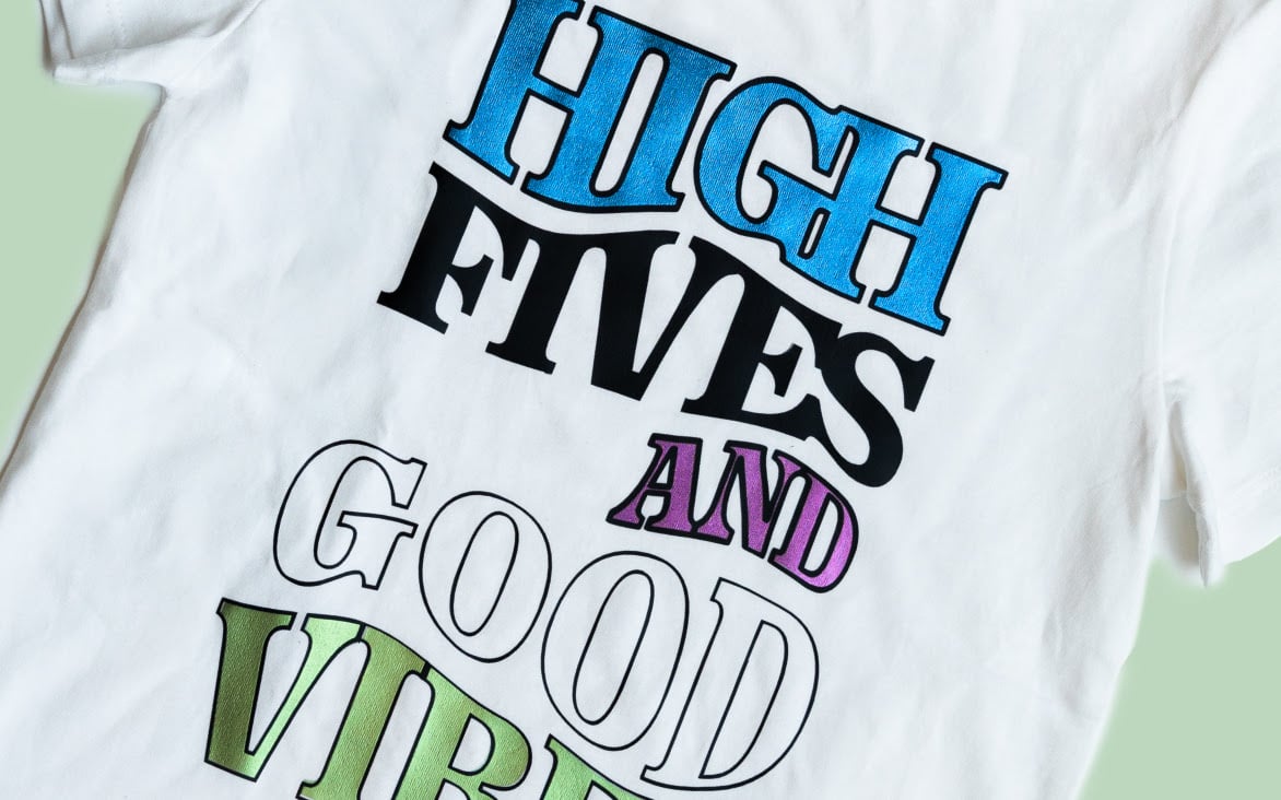 High Fives And Good Vibes - Popular Uplifting Quote T-Shirt High Fives And Good Vibes - Popular Uplifting Quote T-Shirt