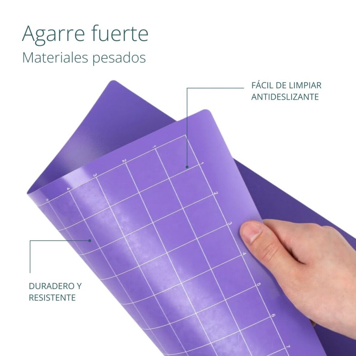 LOKLiK Alfombrilla de corte Pack de 3 - Agarre duro morado