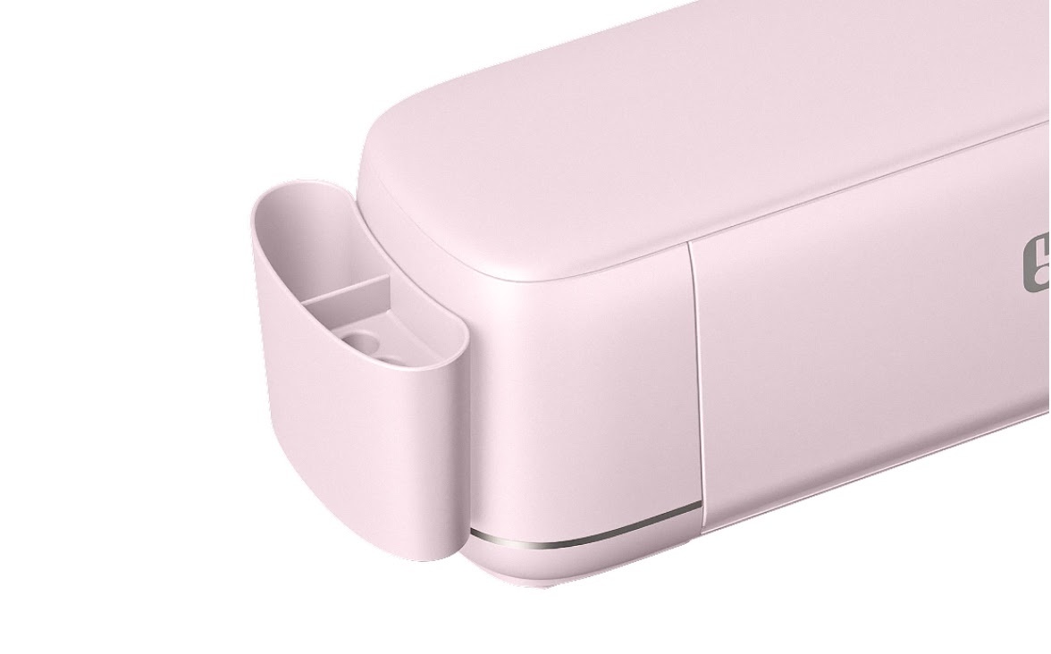 Close-up view of the detachable tool holder of a LOKLIK iCraft™ in Pastel Pink