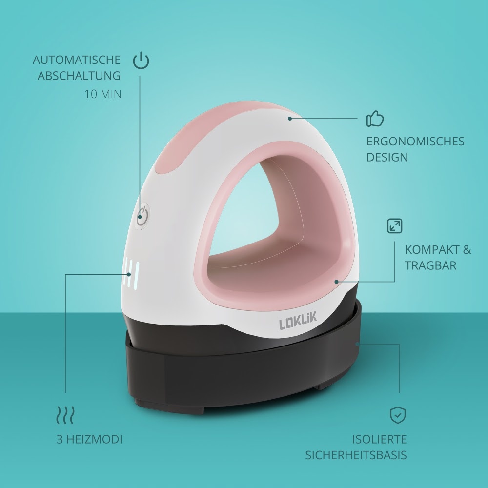 LOKLiK Mini Heat Press - Zartrosa
