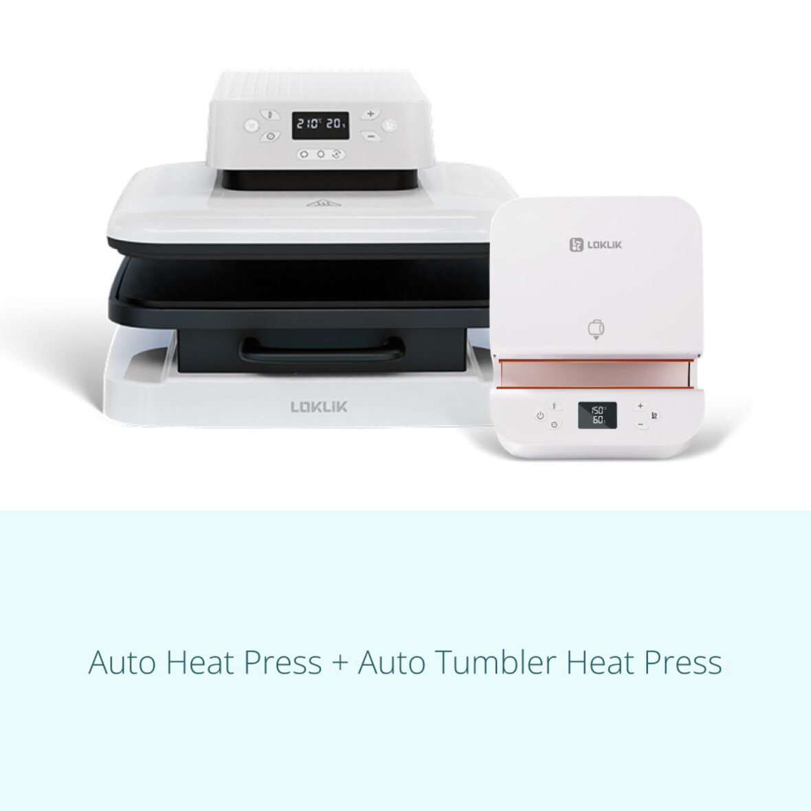 LOKLiK Auto Heat Press - LOKLiK White