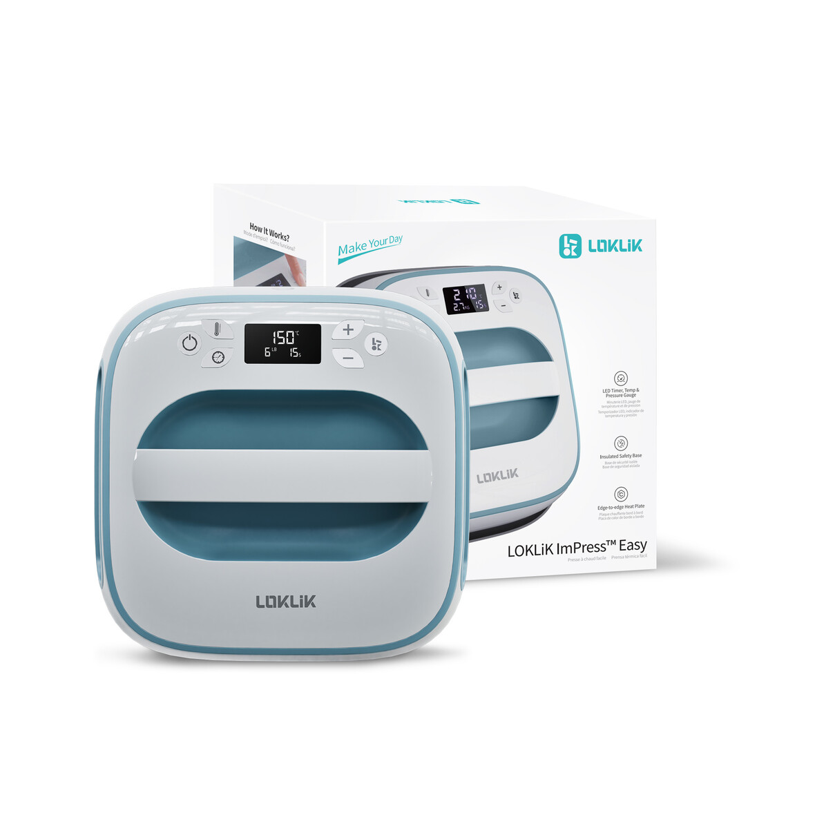 LOKLiK Easy Heat Press - Denim Blue