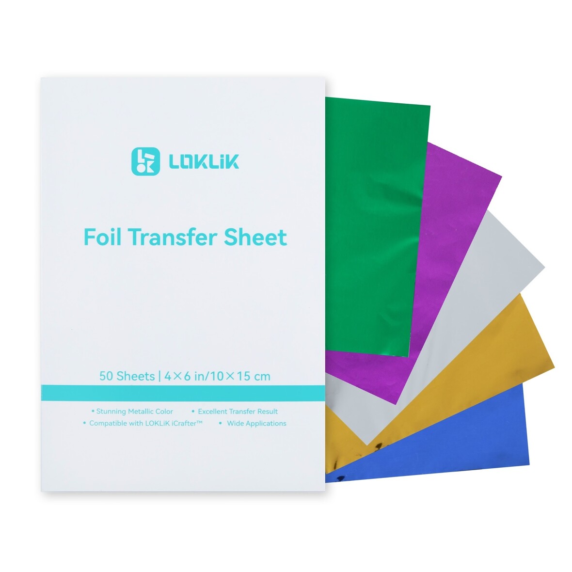 Fogli di trasferimento LOKLiK Foil - 5 colori - 50 pezzi