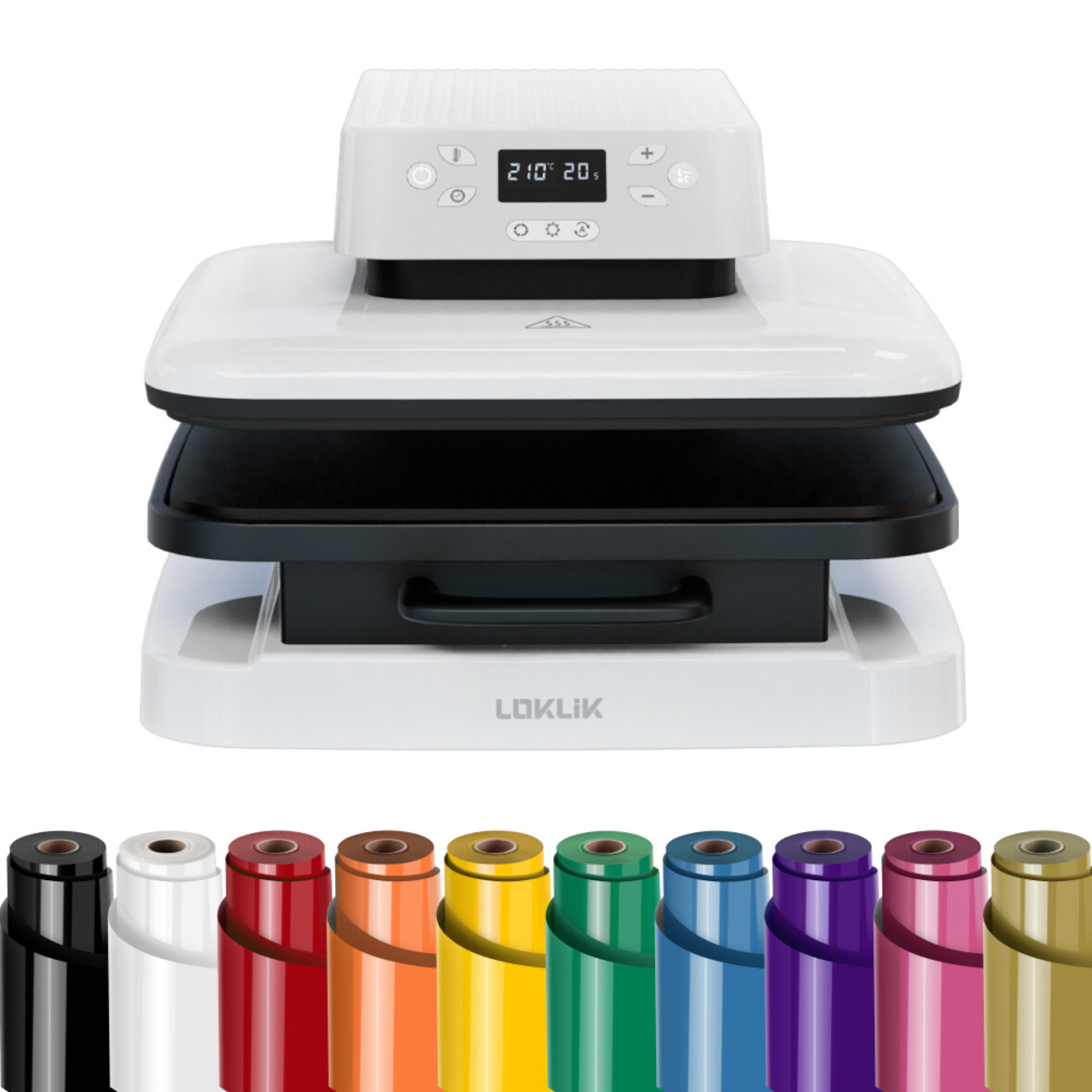 LOKLiK Auto Heat Press - LOKLiK White