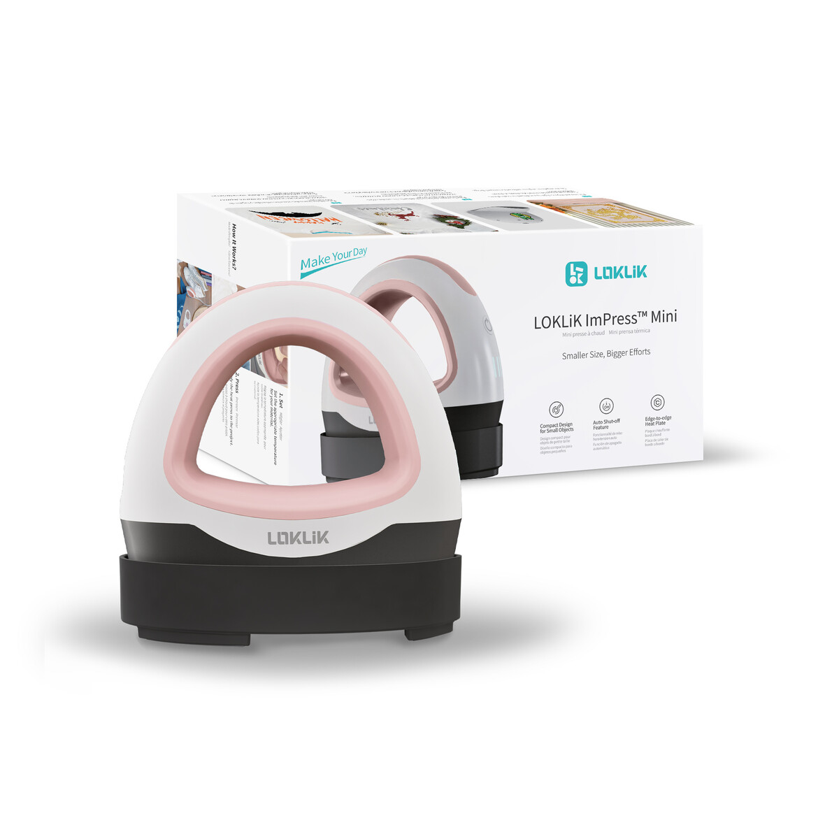 LOKLiK Mini Heat Press - Romance Pink