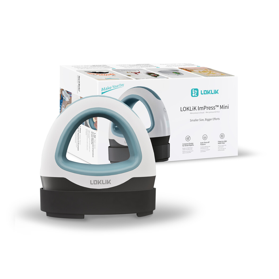 LOKLiK Mini Heat Press - Denim Blue