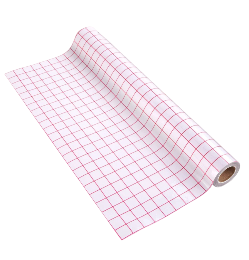 Rouleau de ruban de transfert de grille pour transférer des motifs en vinyle.