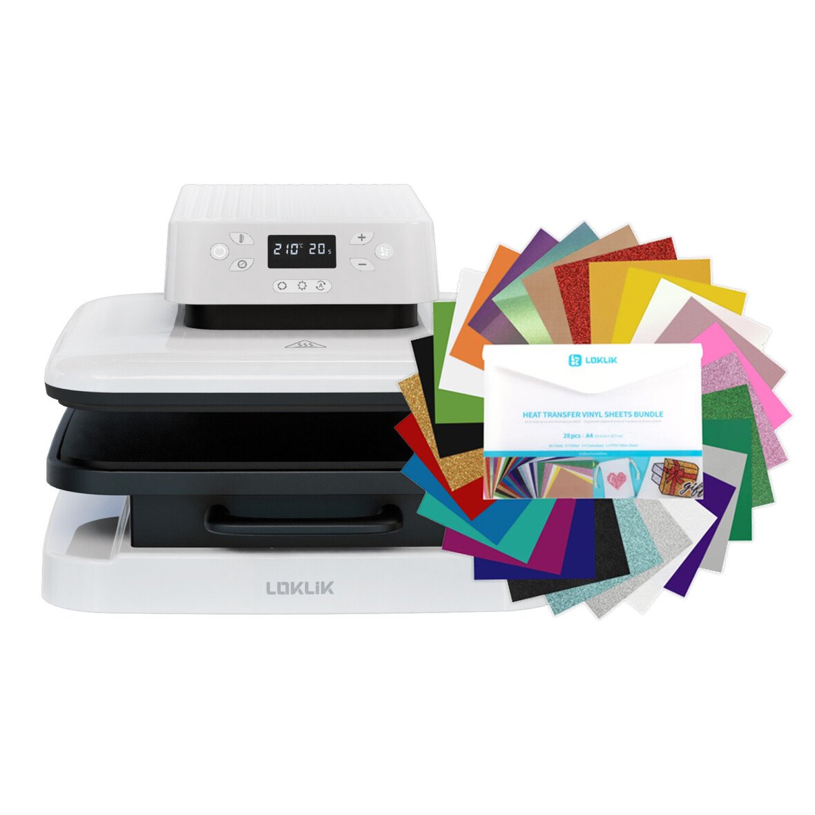 LOKLiK Auto Heat Press - LOKLiK White