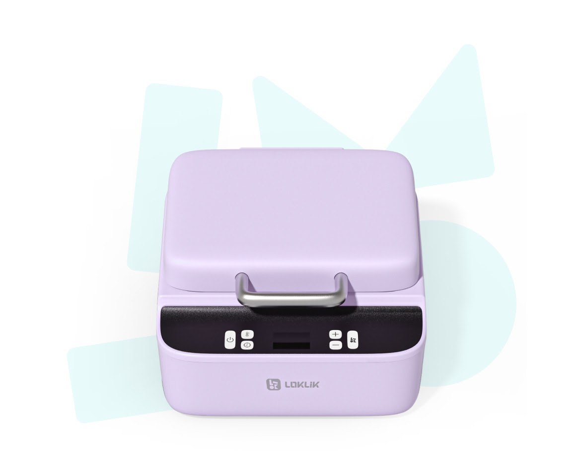 A LOKLiK Phone Case Heat Press in Lavender Purple