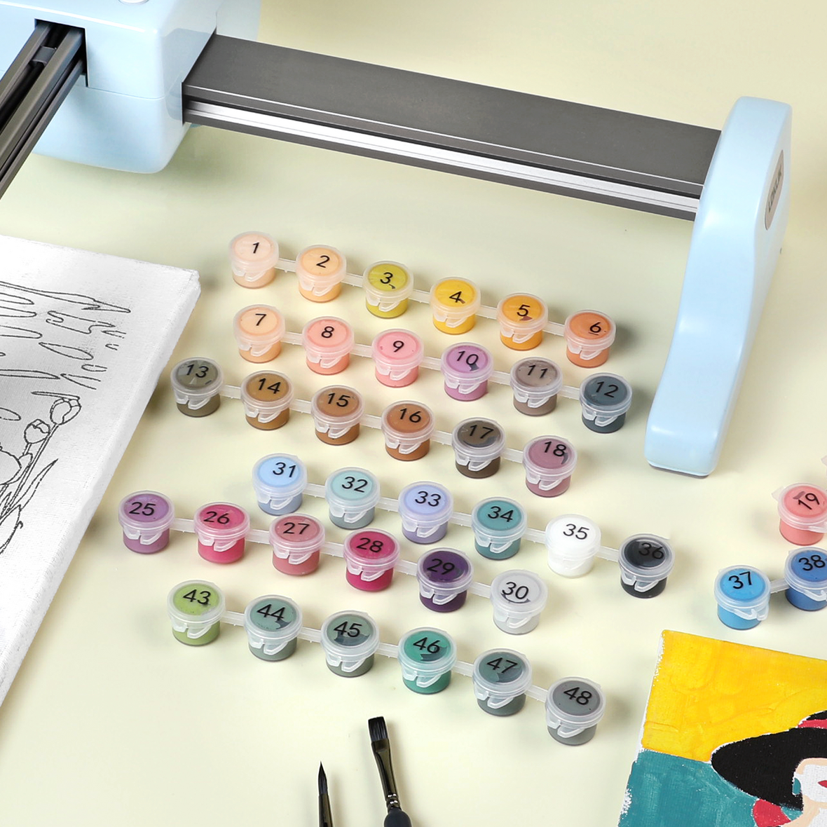 Kit di pittura acrilica LOKLiK - 48 colori