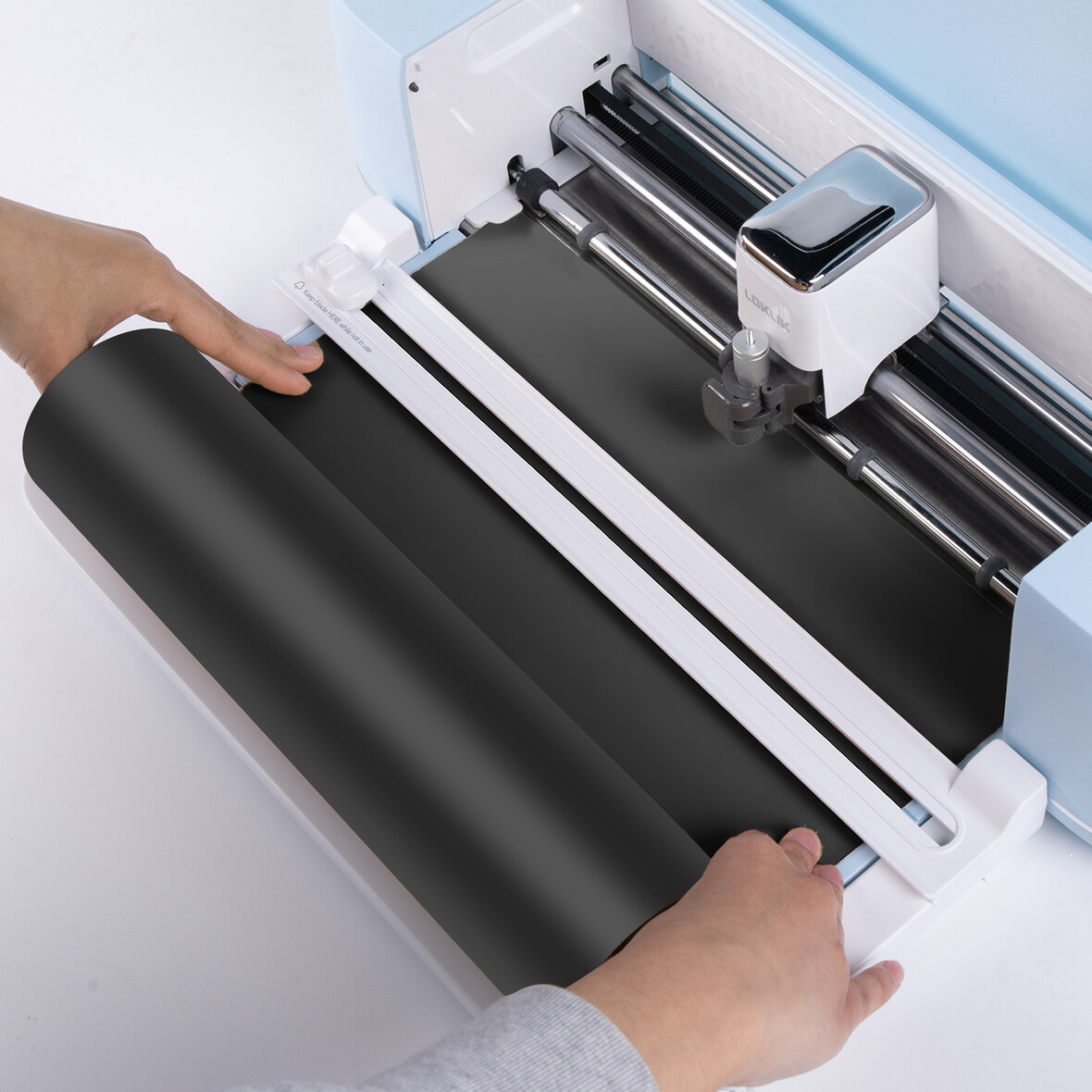 LOKLiK Matloos Permanent Klevend Vinyl - Mat Zwart - 33 x 305 cm