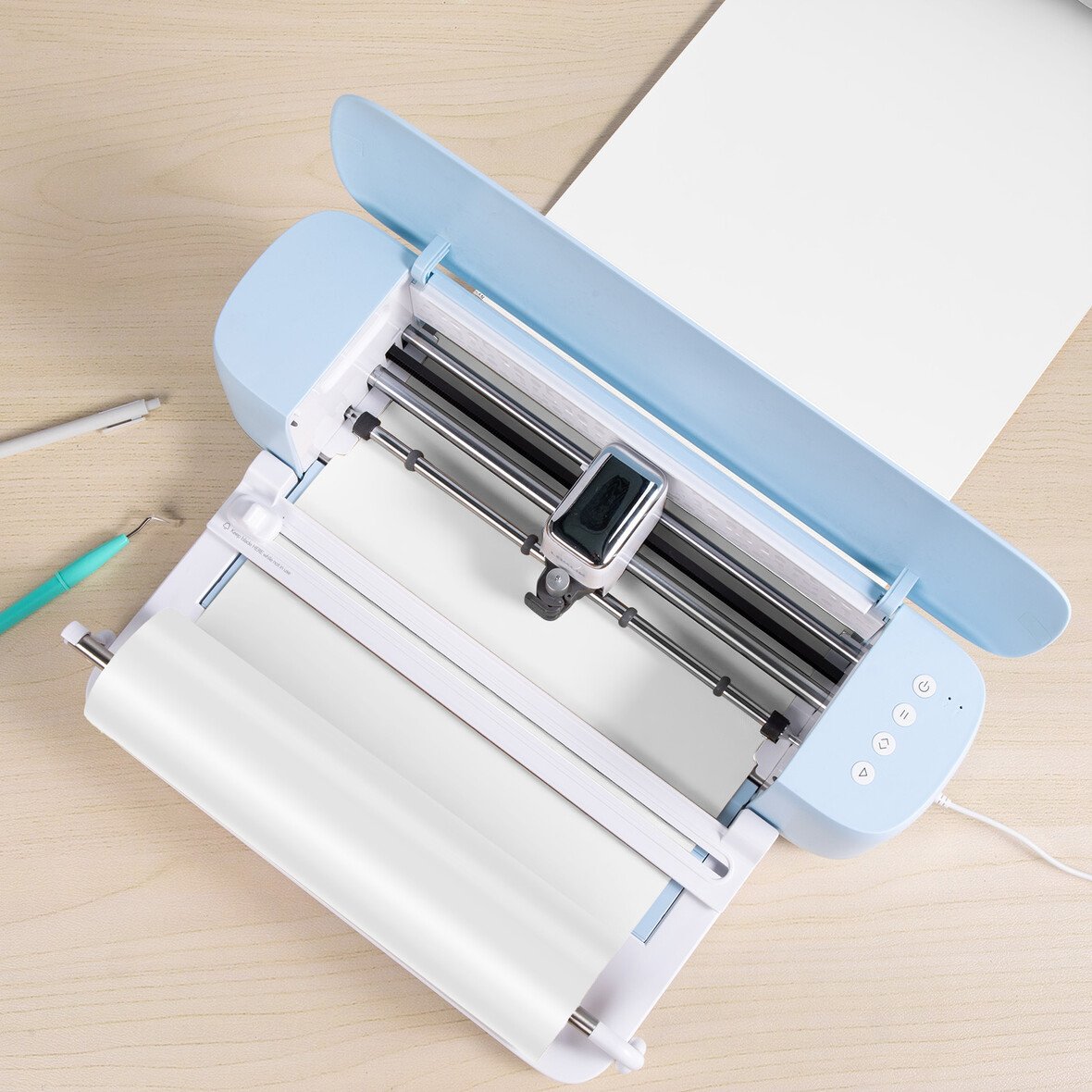 LOKLiK Matless Plotterfolie - Glänzend Weiß - 33 x 150 cm
