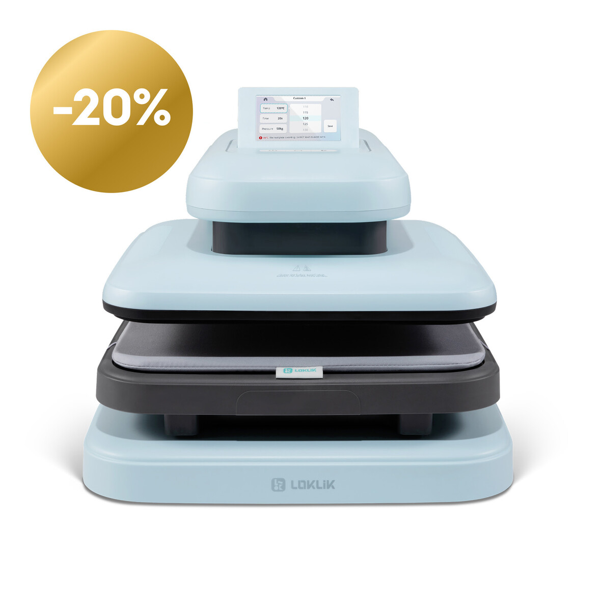 LOKLiK Open Box Gold ImPress Auto 2 - Smart Bubble Blue