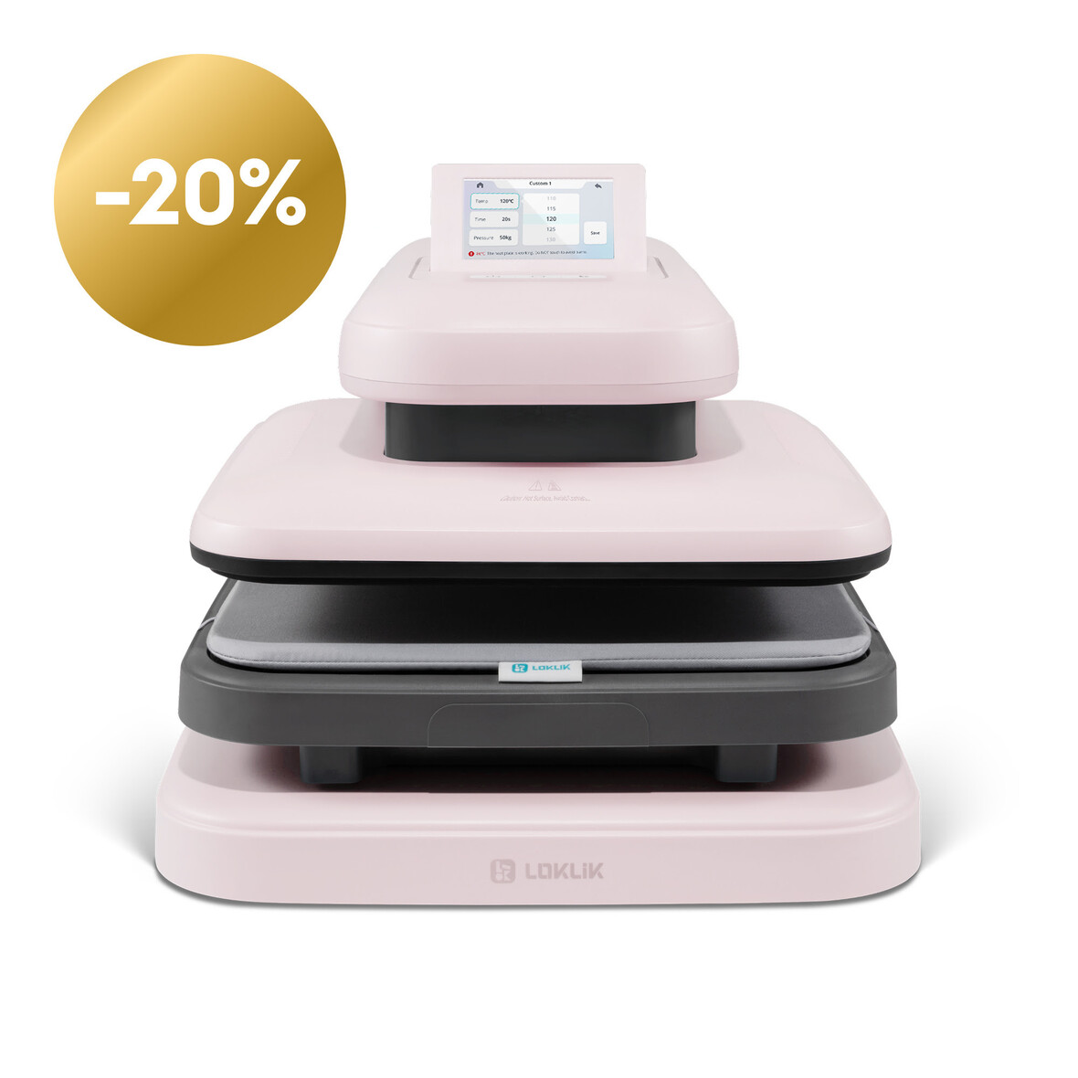 LOKLiK Open Box Gold ImPress Auto 2 - Smart Pastel Pink