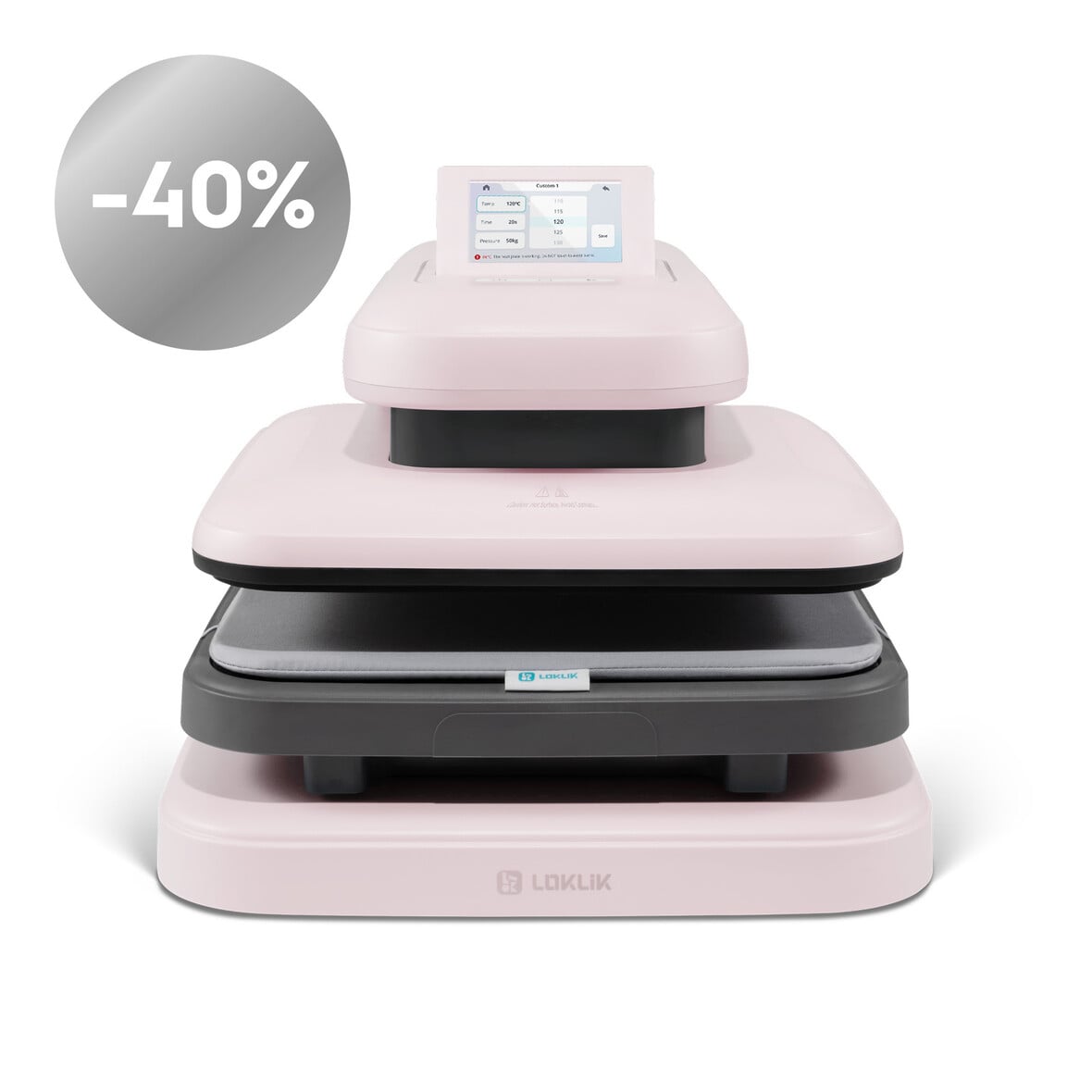 LOKLiK Open Box Silver ImPress Auto 2 - Smart Pastel Pink
