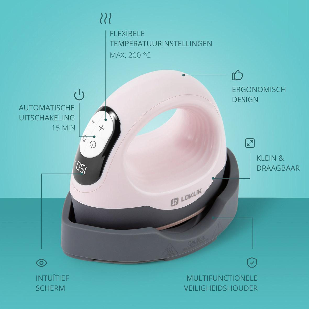 LOKLiK Open Box Silver ImPress Mini 3 Pastel Pink