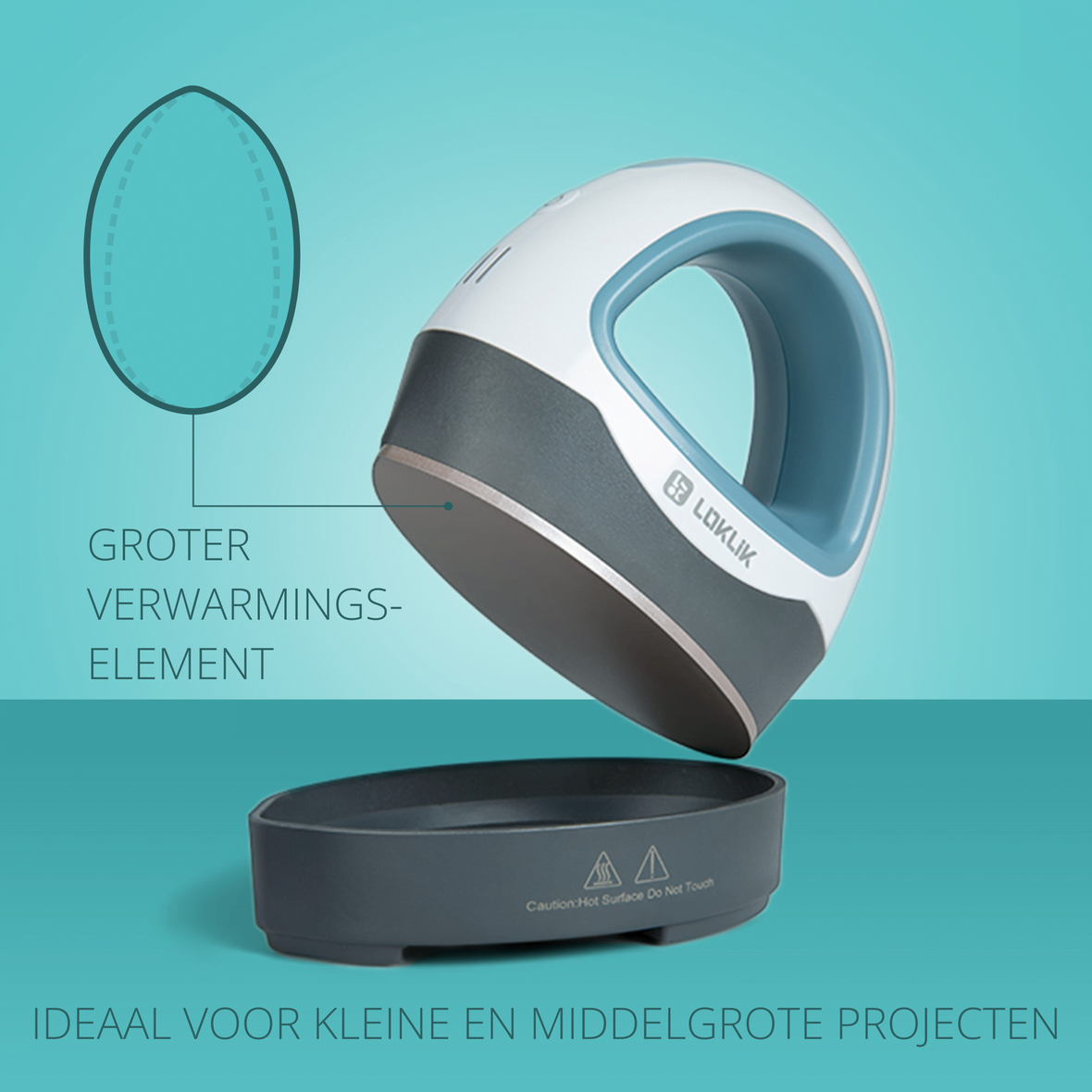 LOKLiK Open Box Gold Mini Heat Press Denim Blue