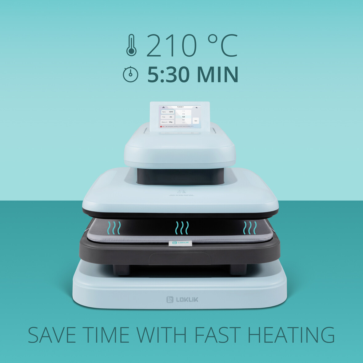 LOKLiK Open Box Gold ImPress Auto 2 - Smart Bubble Blue
