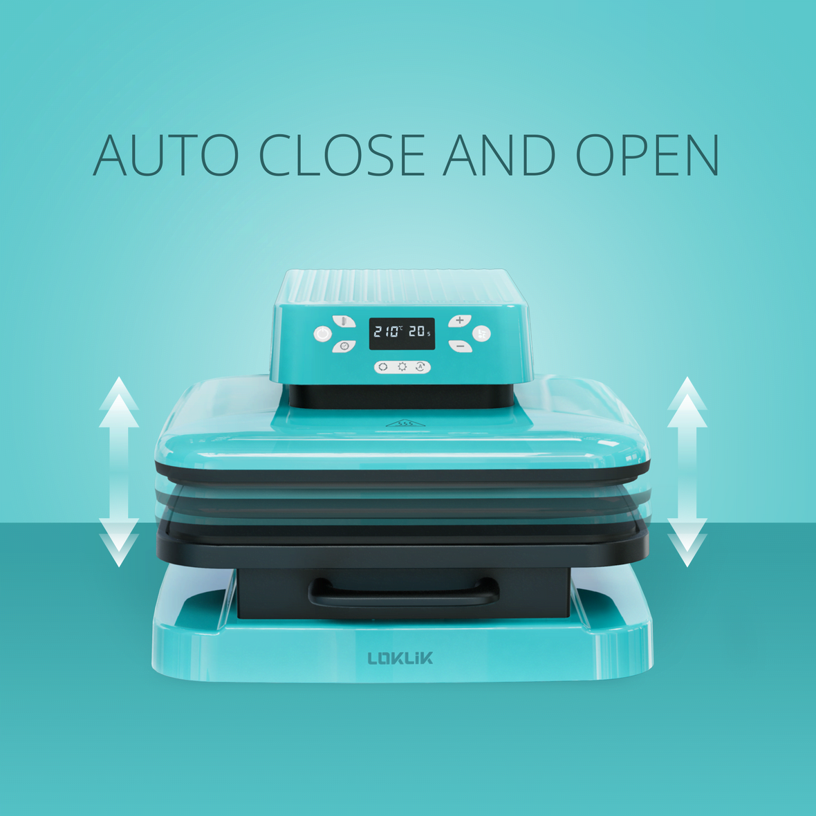 LOKLiK Open Box Gold Auto Heat Press LOKLiK Blue