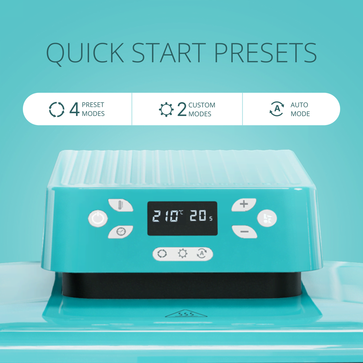 LOKLiK Open Box Gold Auto Heat Press LOKLiK Blue