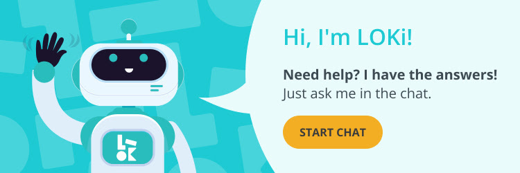 Start a chat with our chatbot LOKi
