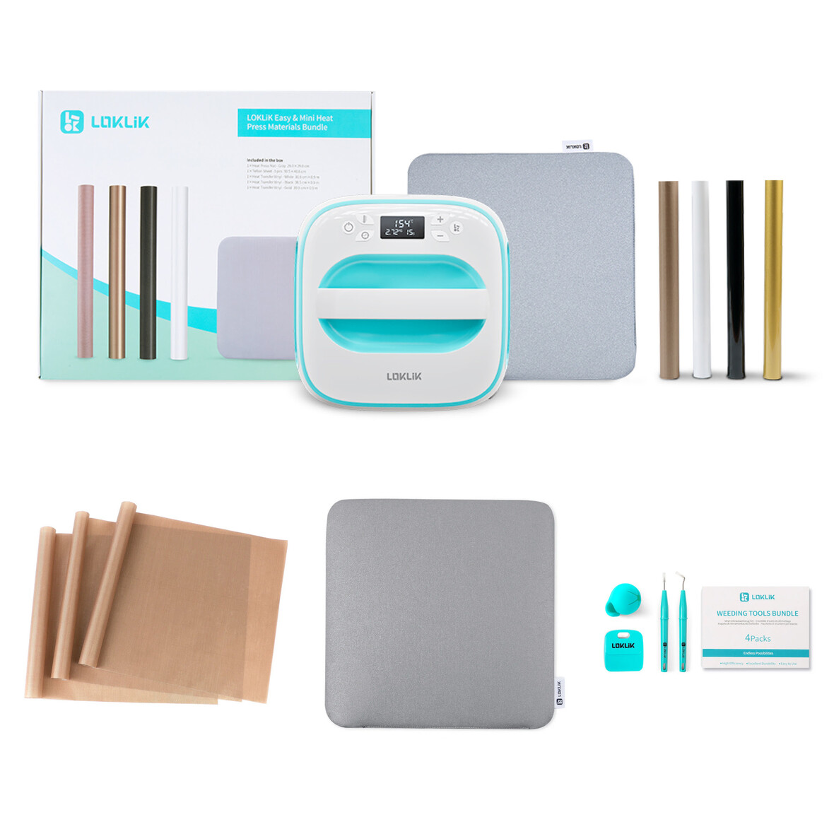 LOKLiK Easy Heat Press - LOKLiK Blue