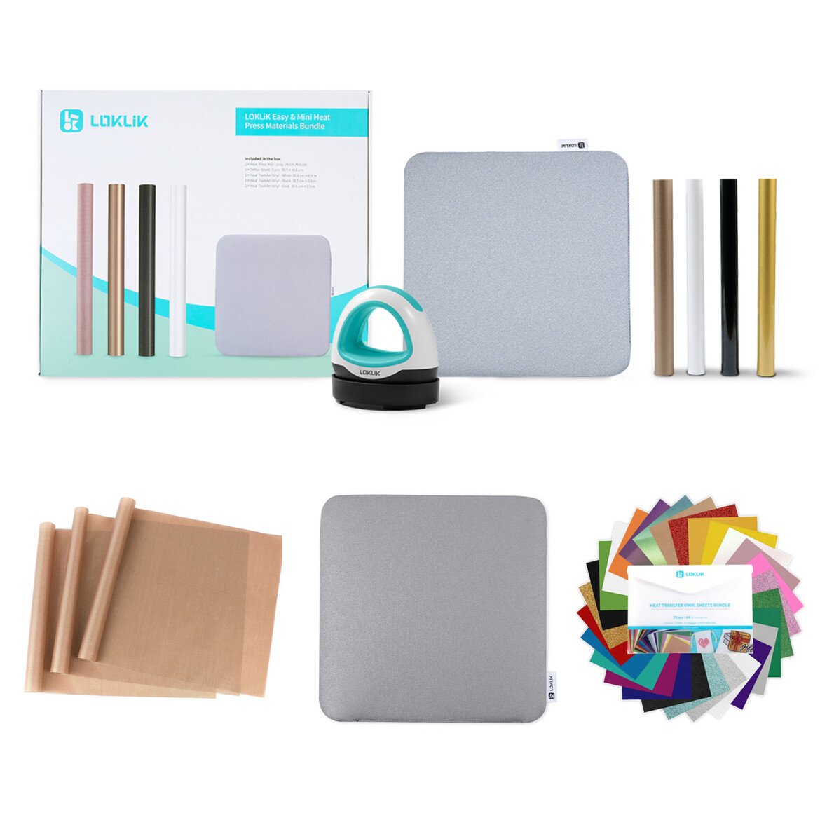 LOKLiK Mini Heat Press - LOKLiK Azul