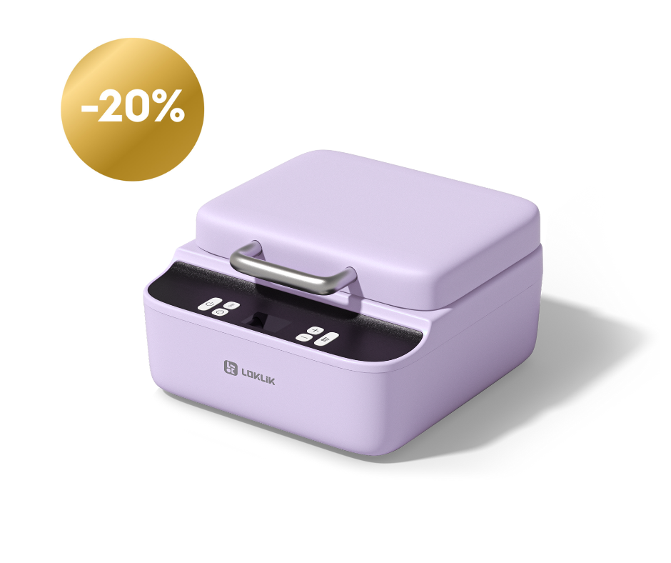 LOKLiK Open Box Gold Phone Case Heat Press - Lavender Purple