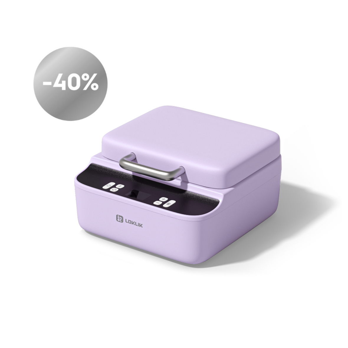 LOKLiK Open Box Silver Phone Case Heat Press - Lavender Purple