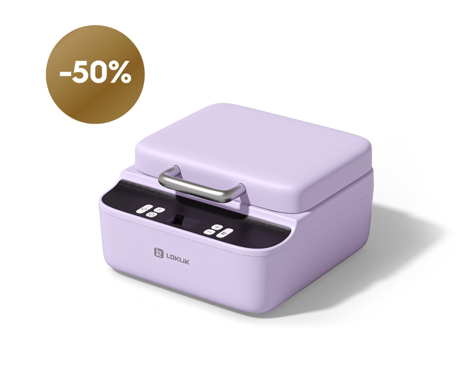 LOKLiK Open Box Bronze Phone Case Heat Press - Lavender Purple