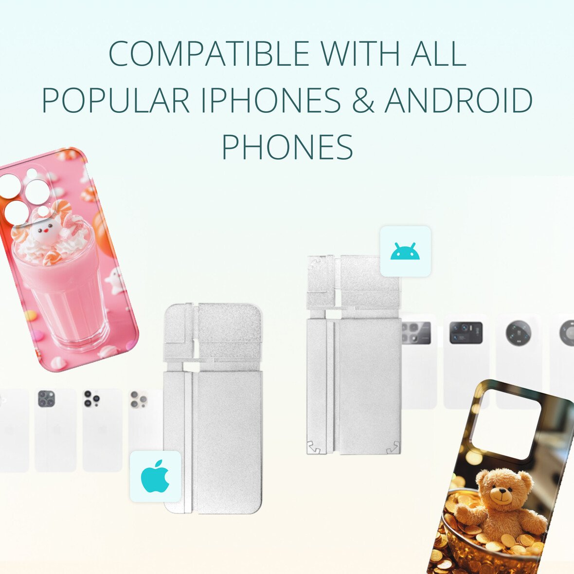 LOKLiK Open Box Gold Phone Case Heat Press - Daisy White