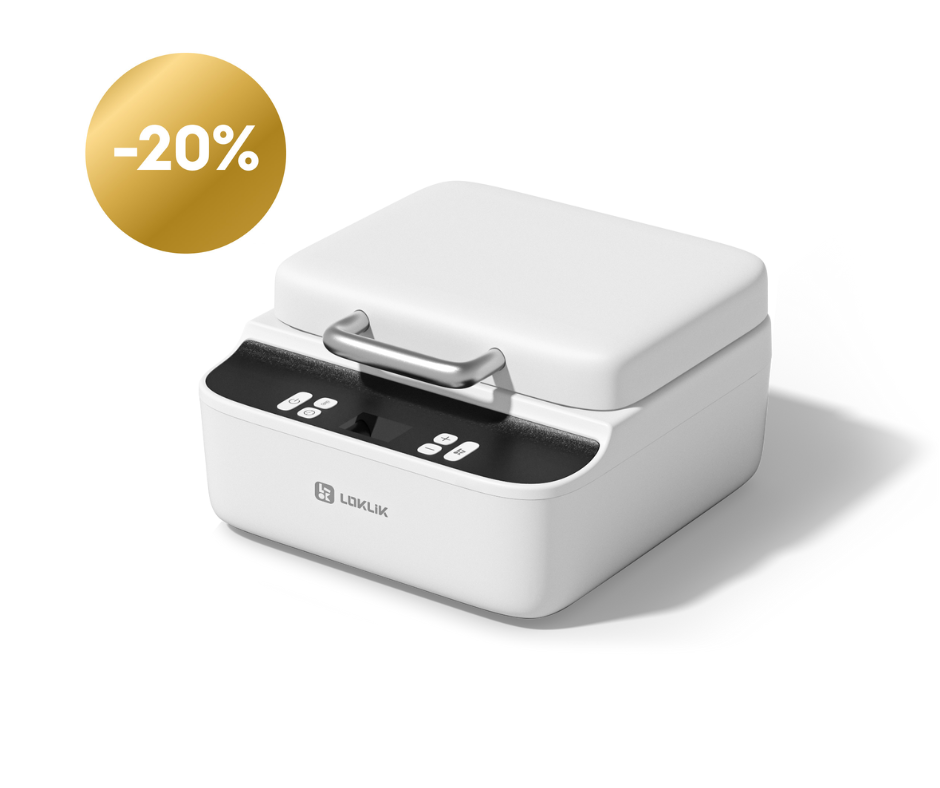 LOKLiK Open Box Gold Phone Case Heat Press - Daisy White