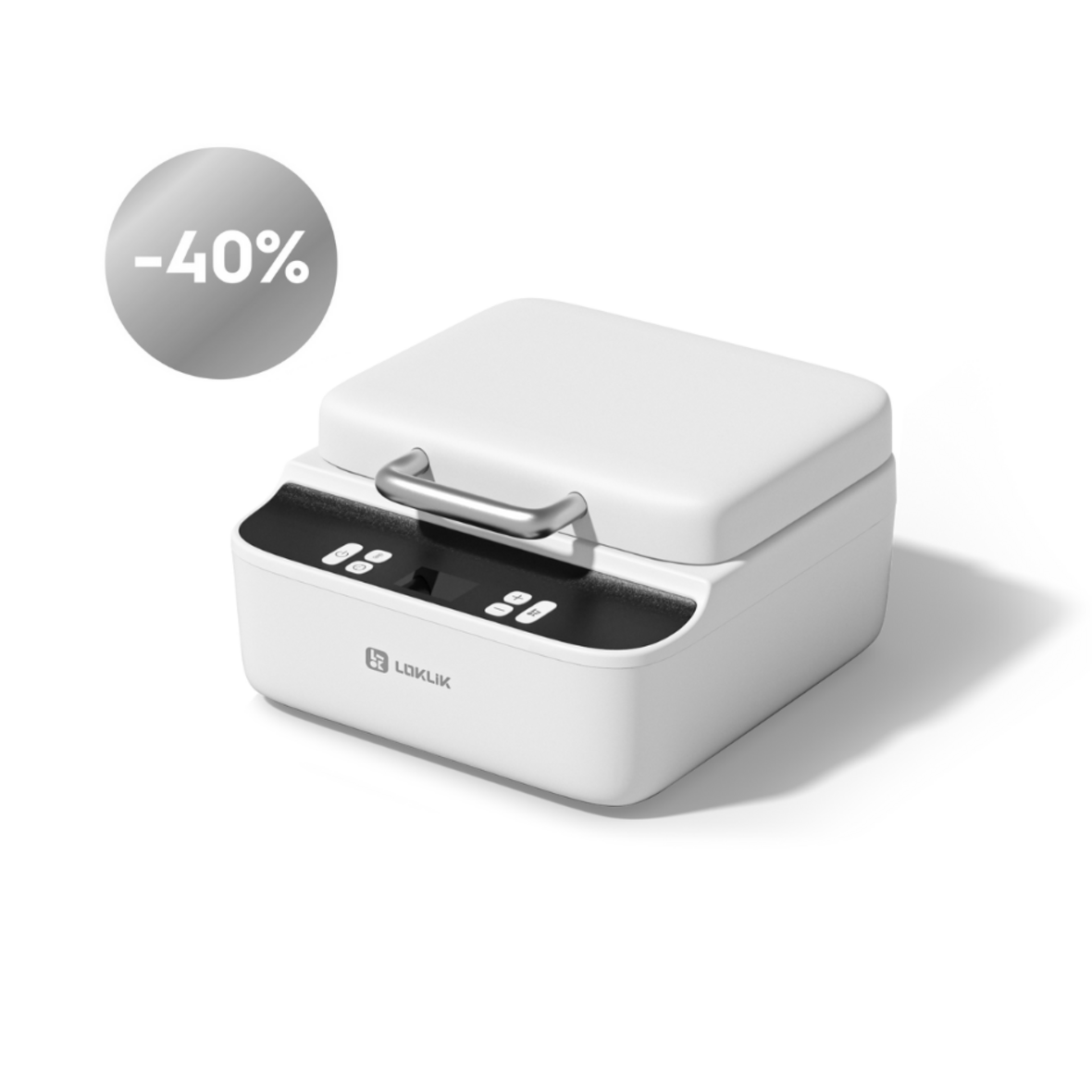 LOKLiK Open Box Silver Phone Case Heat Press - Daisy White