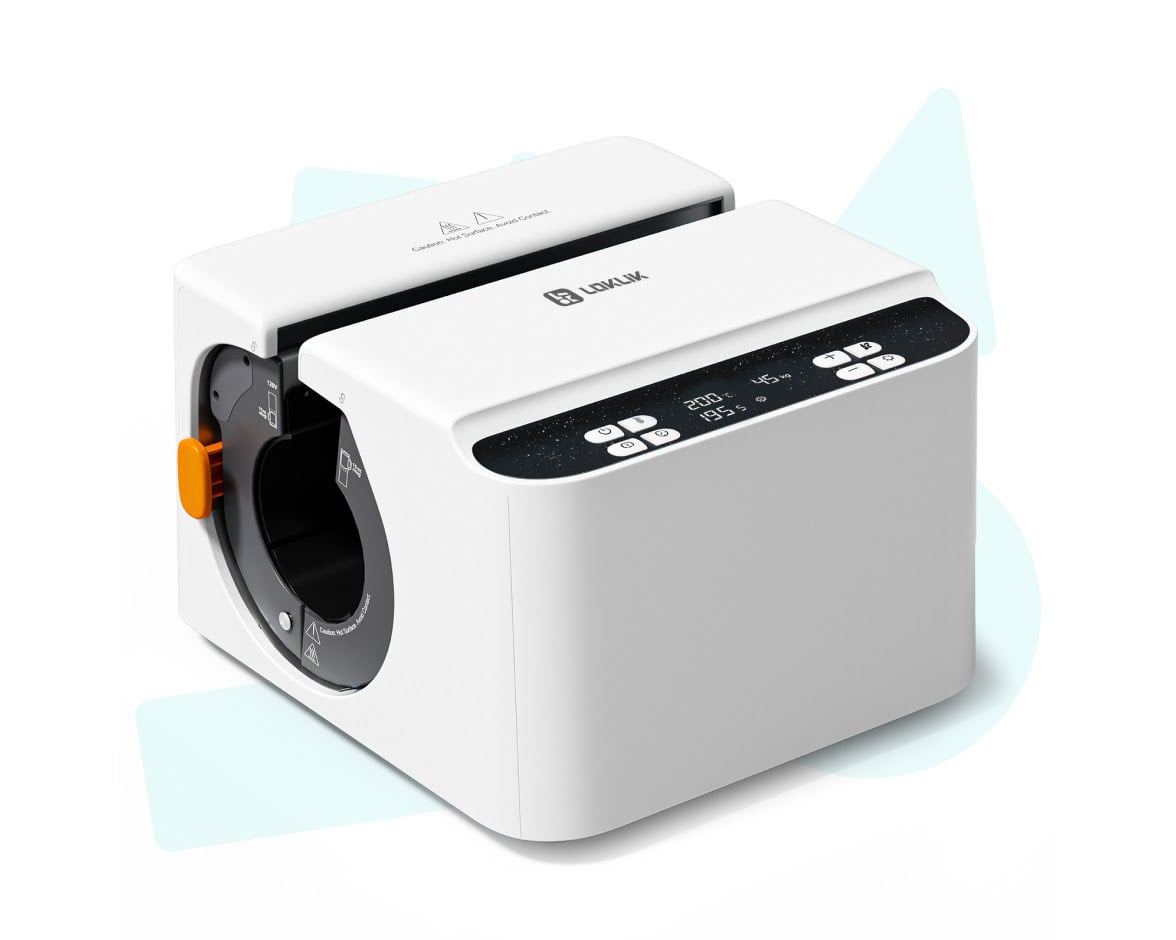 A LOKLiK Auto Mug Heat Press in LOKLiK White