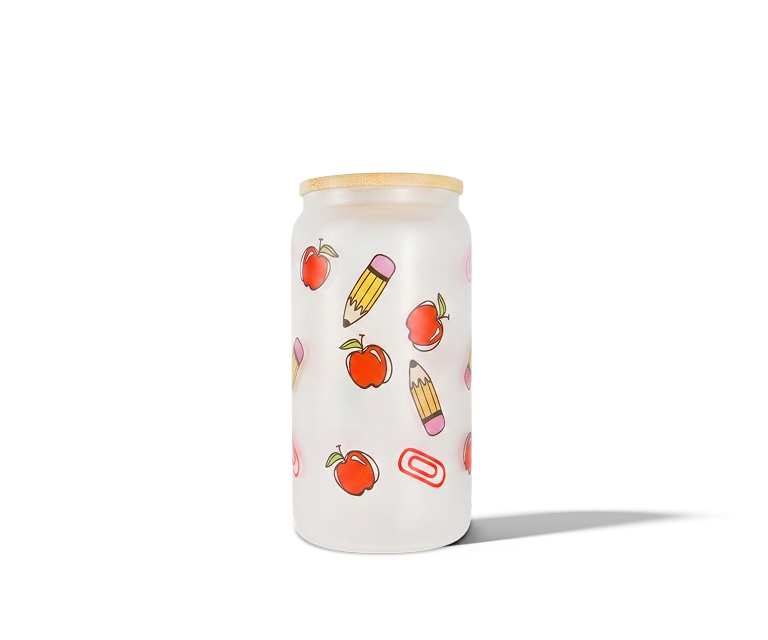 Frosted glass tumbler