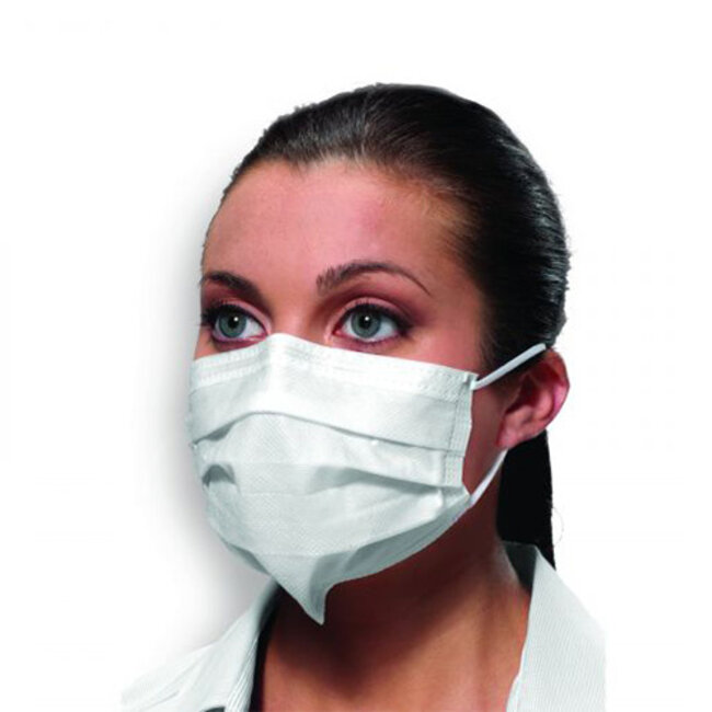 CROSSTEX MONDMASKERS ULTRA LINE SENSITIVE SECURE FIT MET ELASTIEK WIT TYPE IIR (50st)