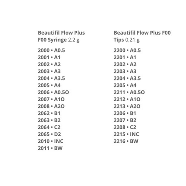 BEAUTIFIL FLOW PLUS F00 - B2