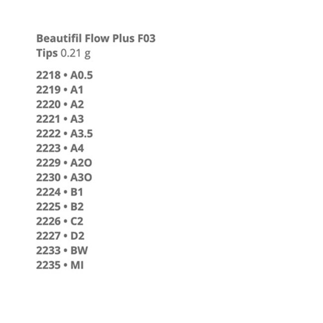 BEAUTIFIL FLOW PLUS F03 TIPS - A3O