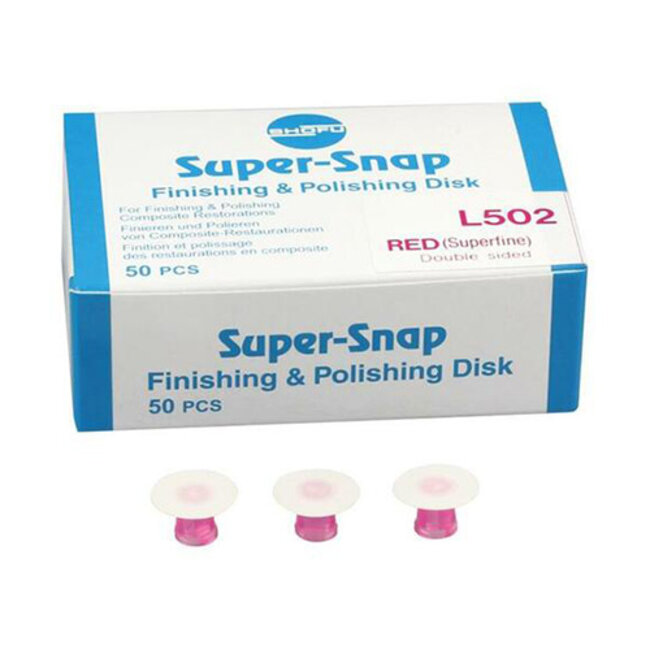 SUPER-SNAP® POLIJSTSCHIJFJES - ROOD L502