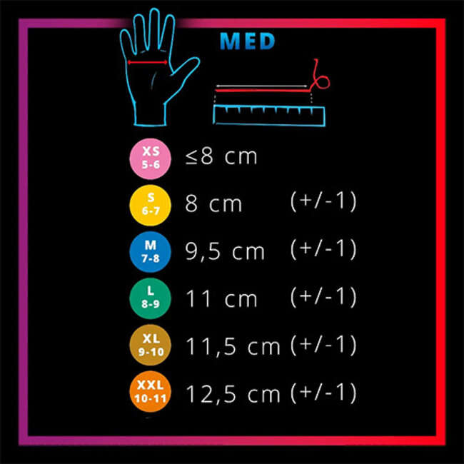 NITRILE HANDSCHOENEN POEDERVRIJ  4 ELEMENTS - L/960 ST.