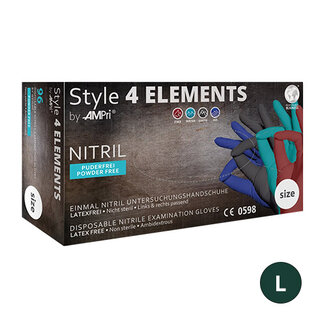 AMPRI NITRILE HANDSCHOENEN POEDERVRIJ  4 ELEMENTS - L/960 ST.