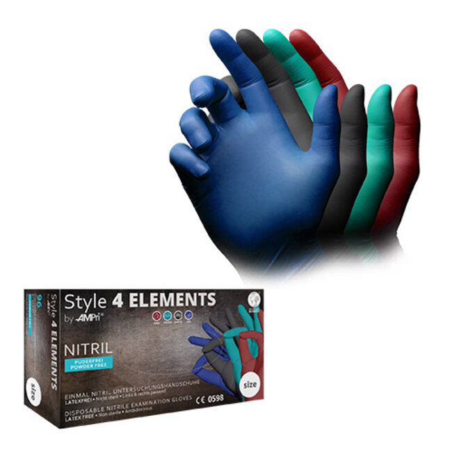 NITRILE HANDSCHOENEN POEDERVRIJ  4 ELEMENTS - XL /960 ST.