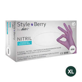 AMPRI NITRILE HANDSCHOENEN  POEDERVRIJ  STYLE BERRY - XL/1000 ST.
