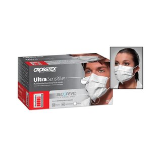 HUFRIEDY CROSSTEX MONDMASKERS ULTRA LINE SENSITIVE SECURE FIT MET ELASTIEK WIT TYPE IIR (50st)