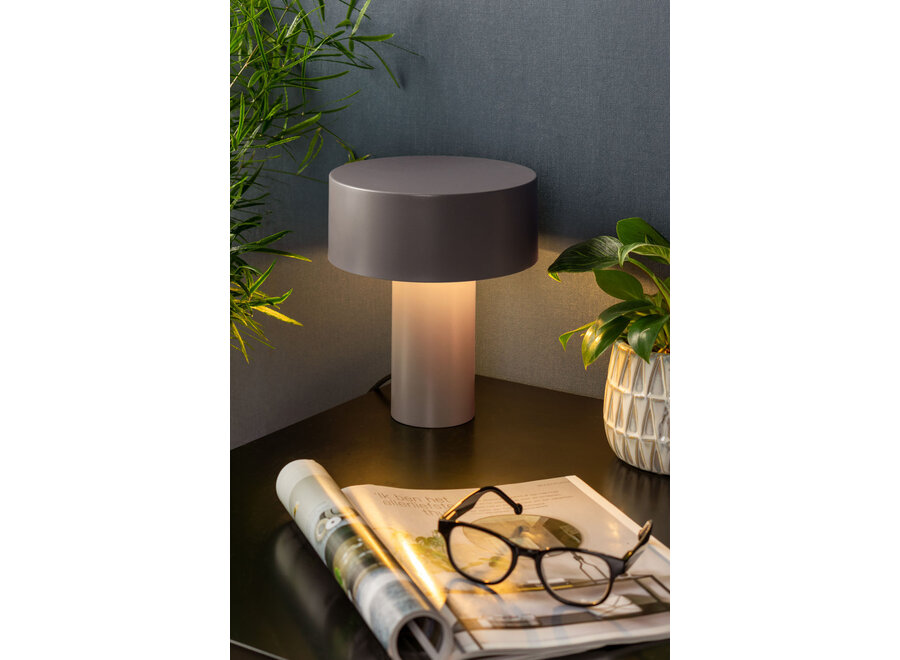 Jann. Table Lamp Tubo - Warm grey