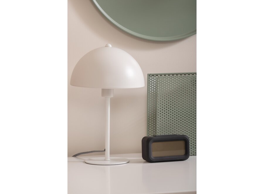 Jann.  Table Lamp Mini Bonnet - White