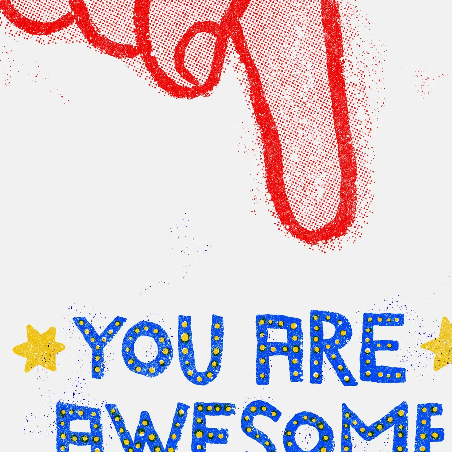 JUST COOL DESIGN Kunstdruck A3 You are awesome